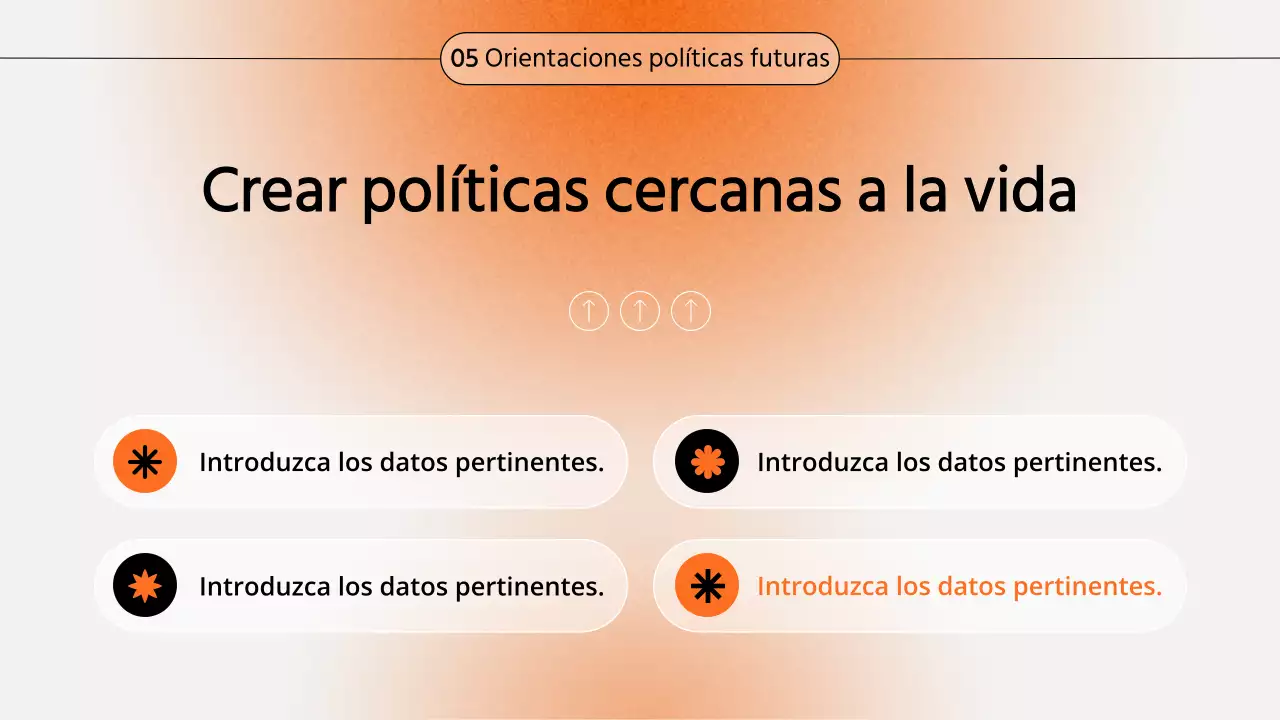 Presentación del seminario sobre el gradiente naranja