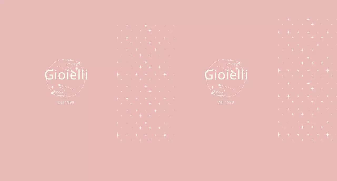 Gioielli illustrati dalle linee pulite rosa