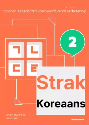 Secundair taalprobleem met oranje vierkant stapelconcept