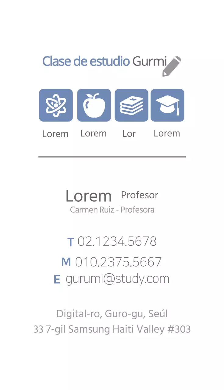 Clase de estudio Gurmi