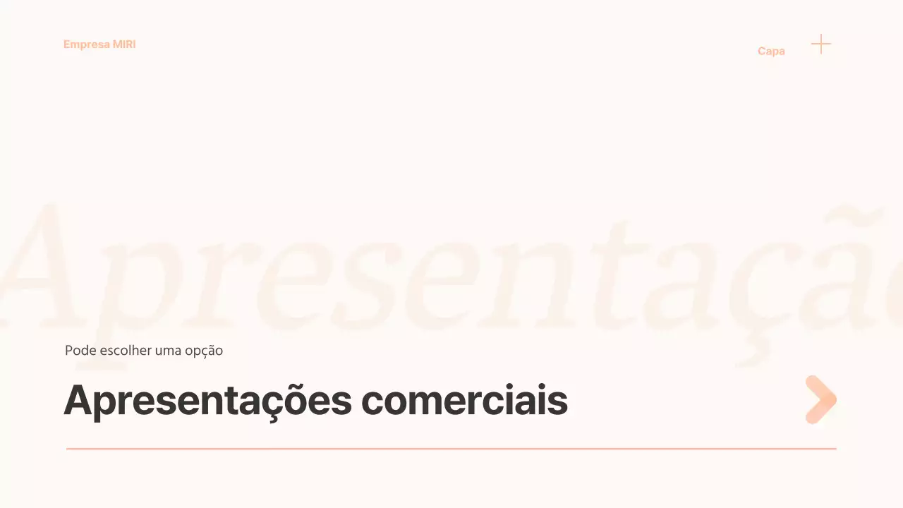 Um plano de negócios simples em cor de laranja e bege