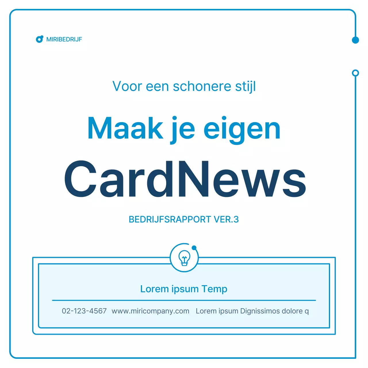 Een gids voor bedrijfsnieuwsbrieven in witte en blauwe geometrie