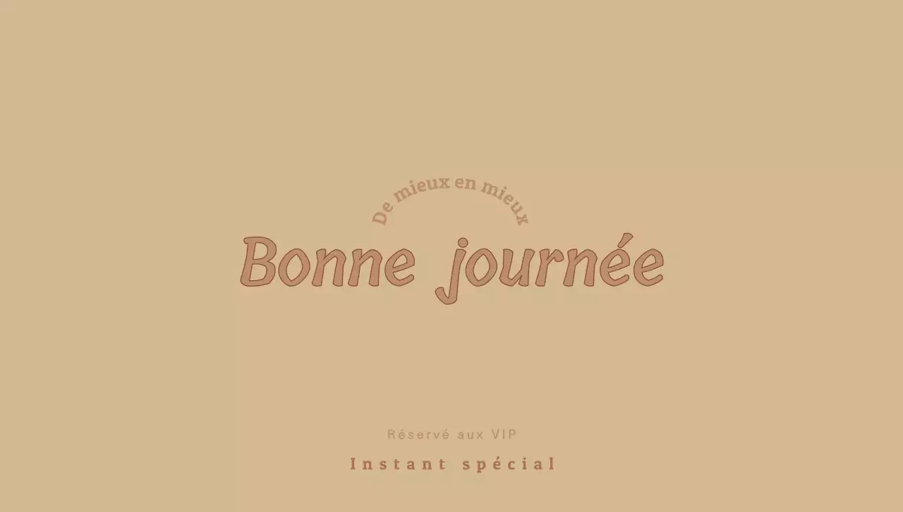 Pour des lettres VIP de marque avec une écriture beige et luxueuse