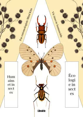 Écologie des insectes calmants jaunes et bruns