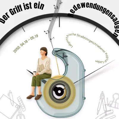 Bewerben Sie Ihren Pop-up-Store mit einem einfachen Schriftzug in Schwarz