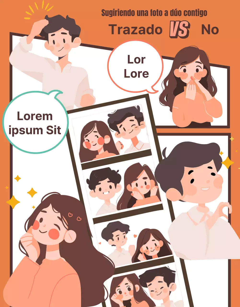 Test psicológico Gag en marrón y beige con detalles en menta