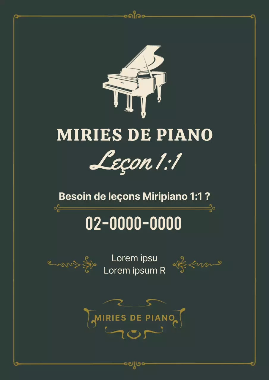 Promouvoir une école de piano verte et classique