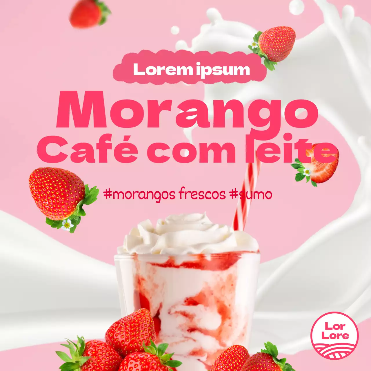 Uma coleção de receitas de morango com um bonito toque cor-de-rosa
