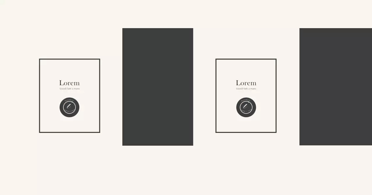 Beige Nero Negozio di gioielli moderni