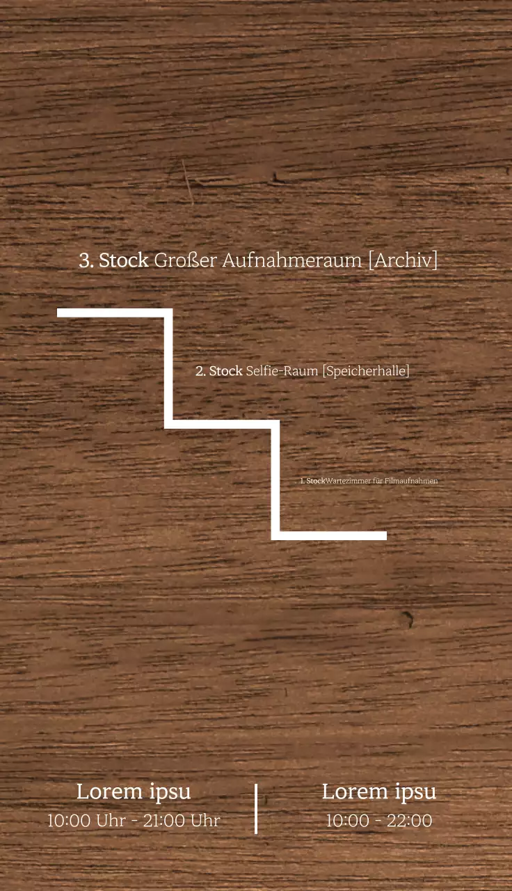 Für Fotogalerien mit weißen Treppen und etagenweise Anleitungen