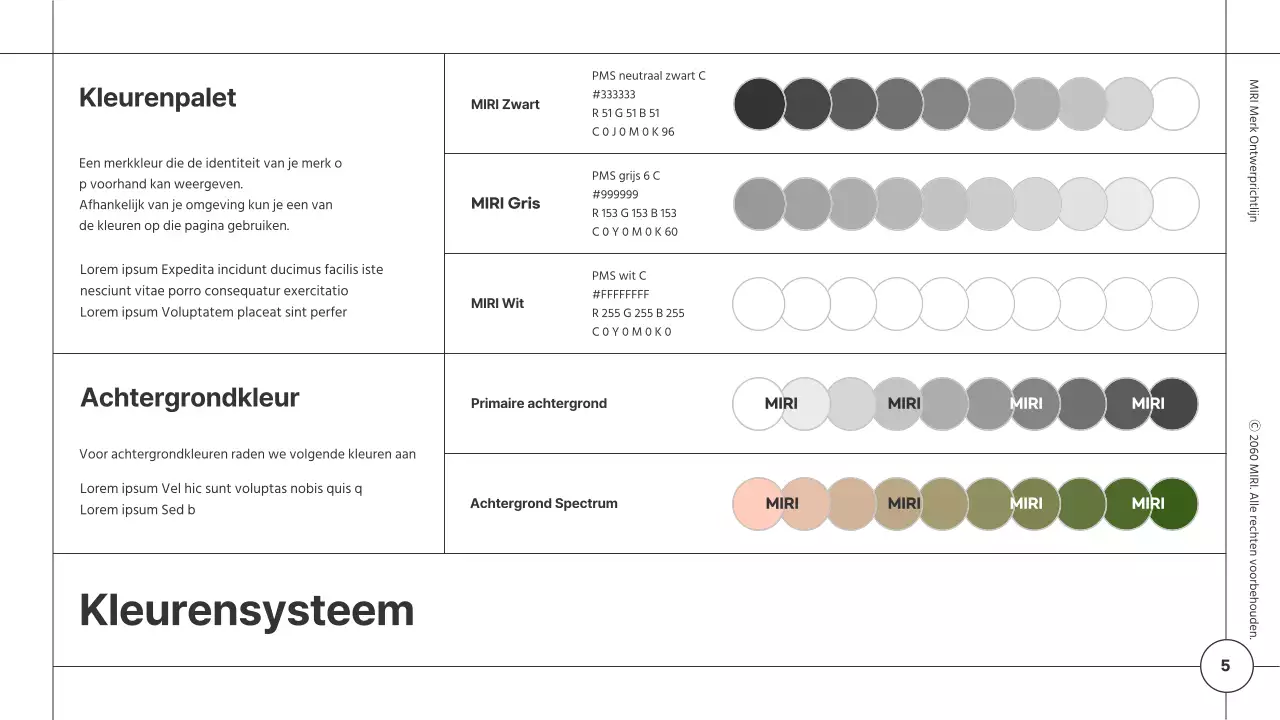 Richtlijnen merkontwerp voor een minimalistische module met witte en zwarte lijnen