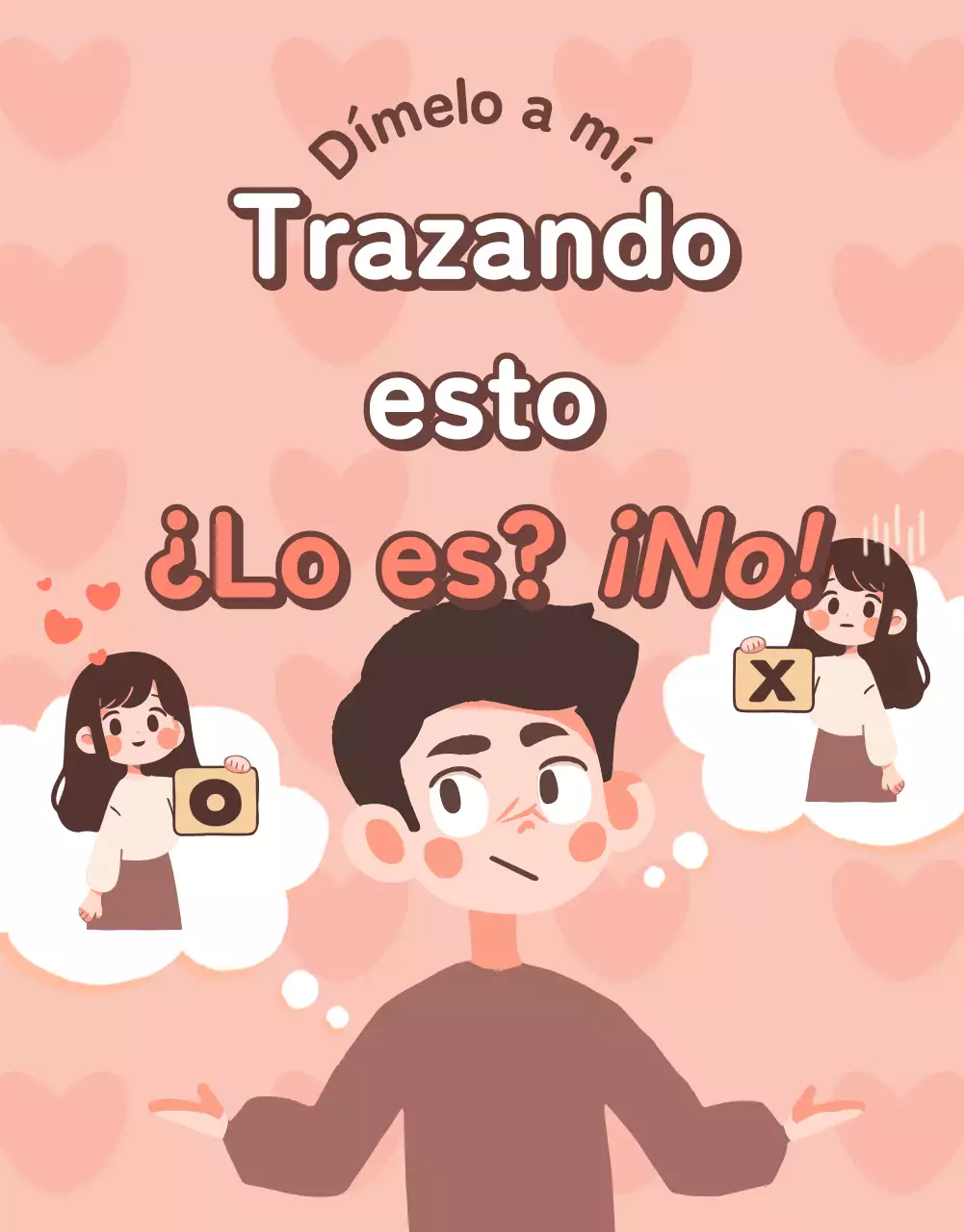 Un sencillo post de estilo webcómic con fondo rosa