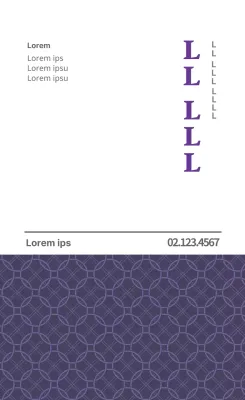 Etiquette publicitaire d'une clinique de médecine traditionnelle orientale pourpre