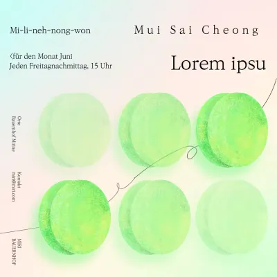 Grüner Farbverlauf Pastellpflaume Blau Event