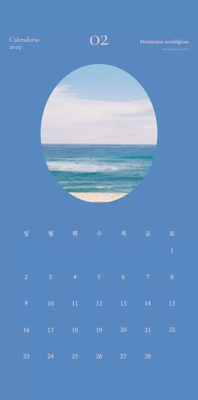 Calendario Khaki Vintage