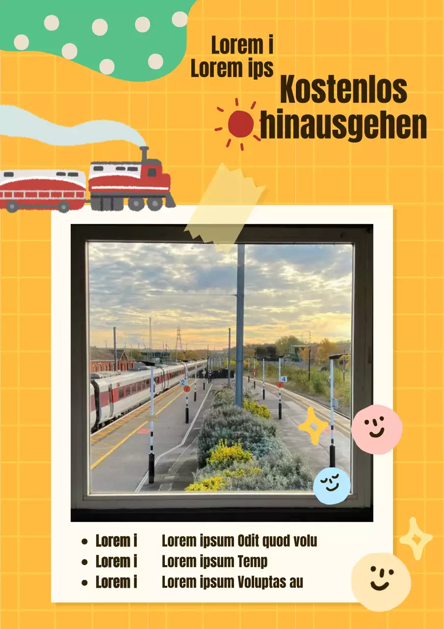 Über den Fotowettbewerb für orangefarbene und kitschige Eisenbahnen
