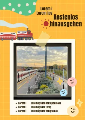 Über den Fotowettbewerb für orangefarbene und kitschige Eisenbahnen