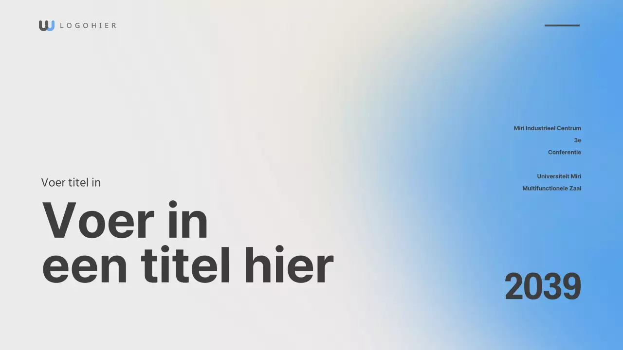 Onscherpe gradiëntweergave