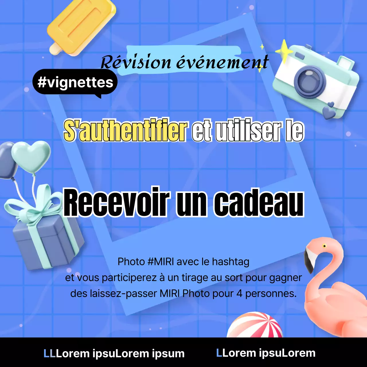 Illustration d'un concept d'été frais, avec une impression de piscine bleue