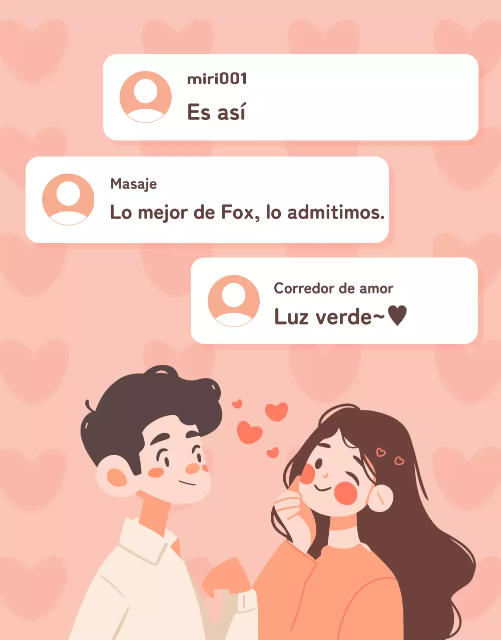 Un sencillo post de estilo webcómic con fondo rosa