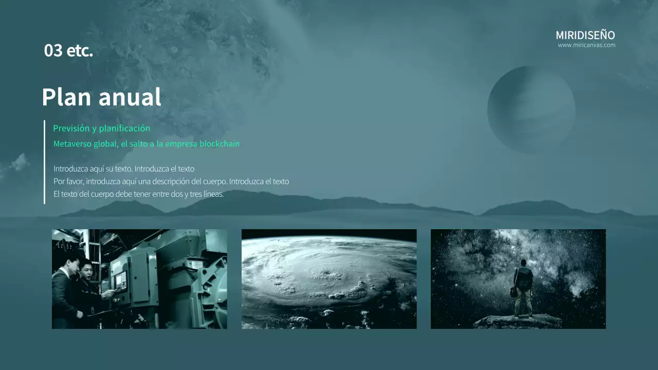 Plantilla metaverso Greentone