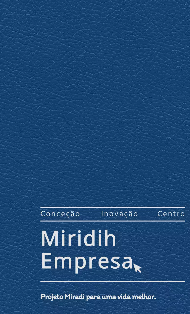Capa da agenda com o slogan e o logótipo da sua empresa de design