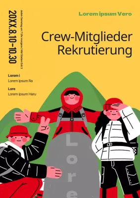 Schließen Sie sich dem gelb-roten Wanderteam an