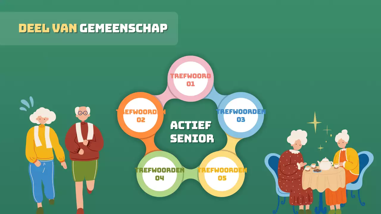 Groen en minimalistisch Silver Town cursusmateriaal