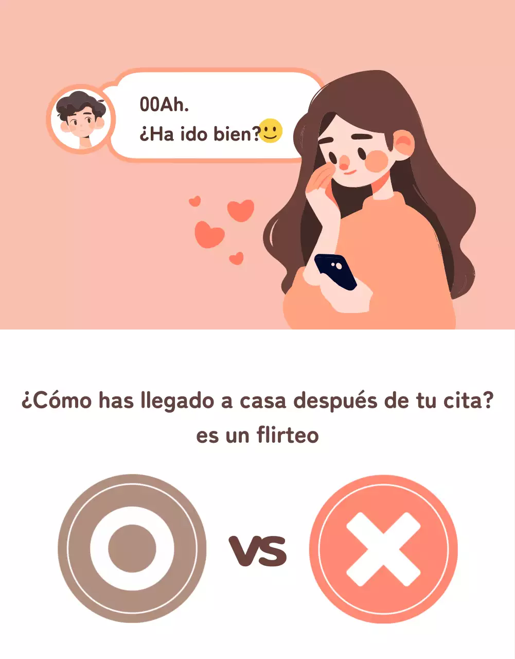 Un sencillo post de estilo webcómic con fondo rosa