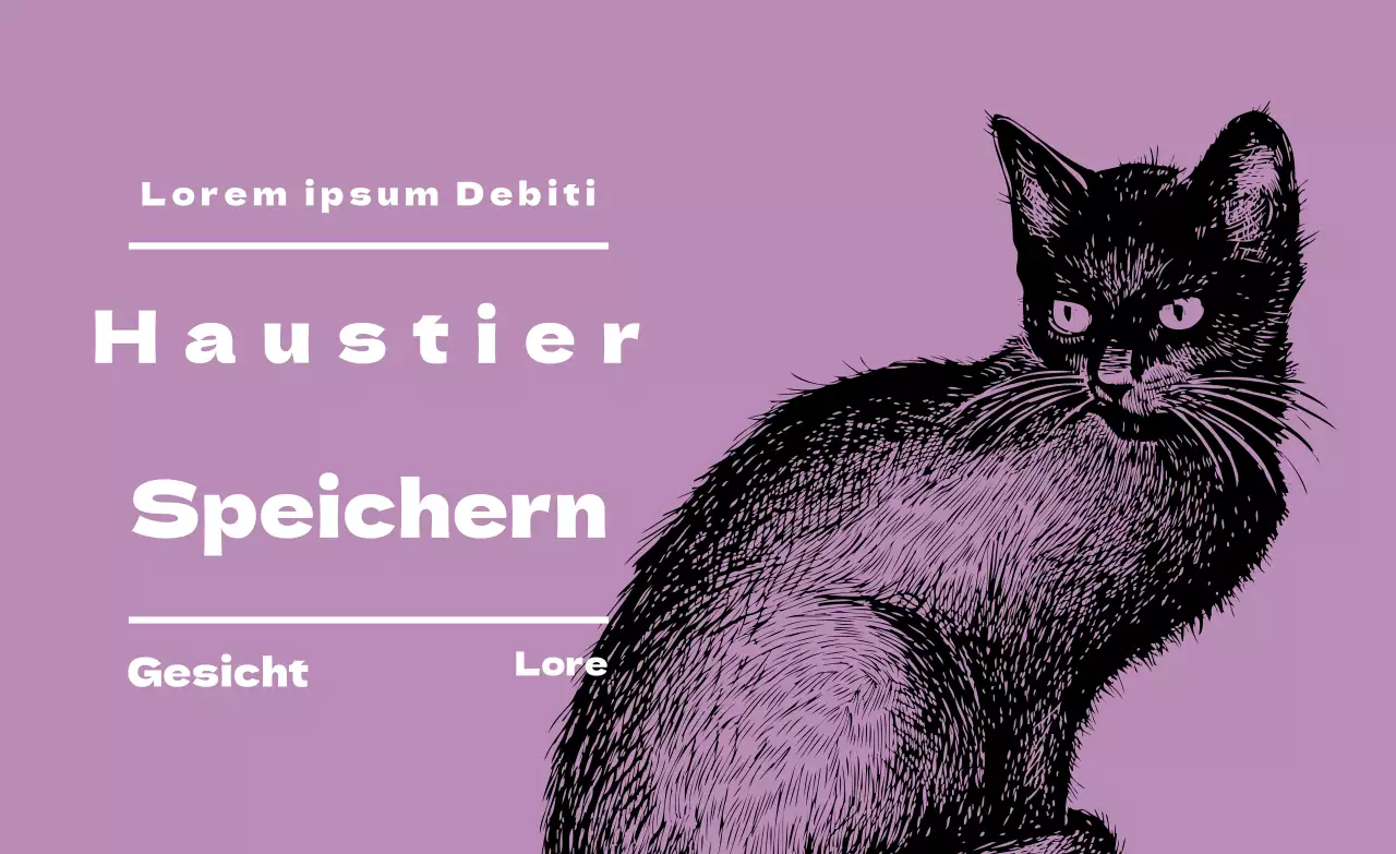 Lila illustrierte Pet Shop Etiketten