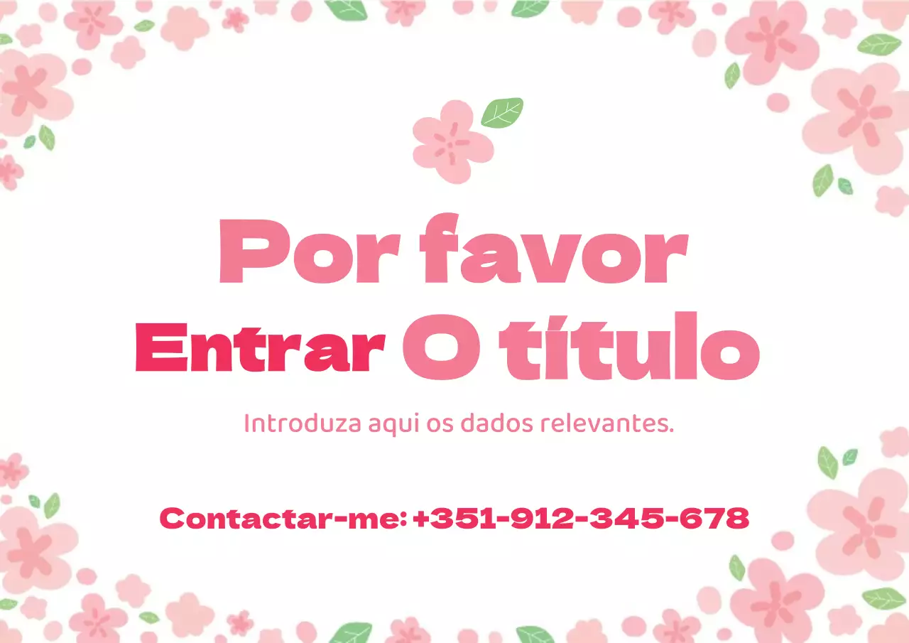 Ilustração de flor cor-de-rosa, tipo primavera