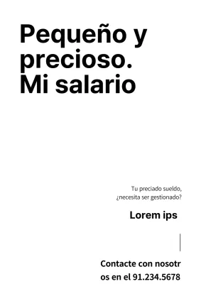 Promoción sencilla de oficina contable con texto en blanco y negro