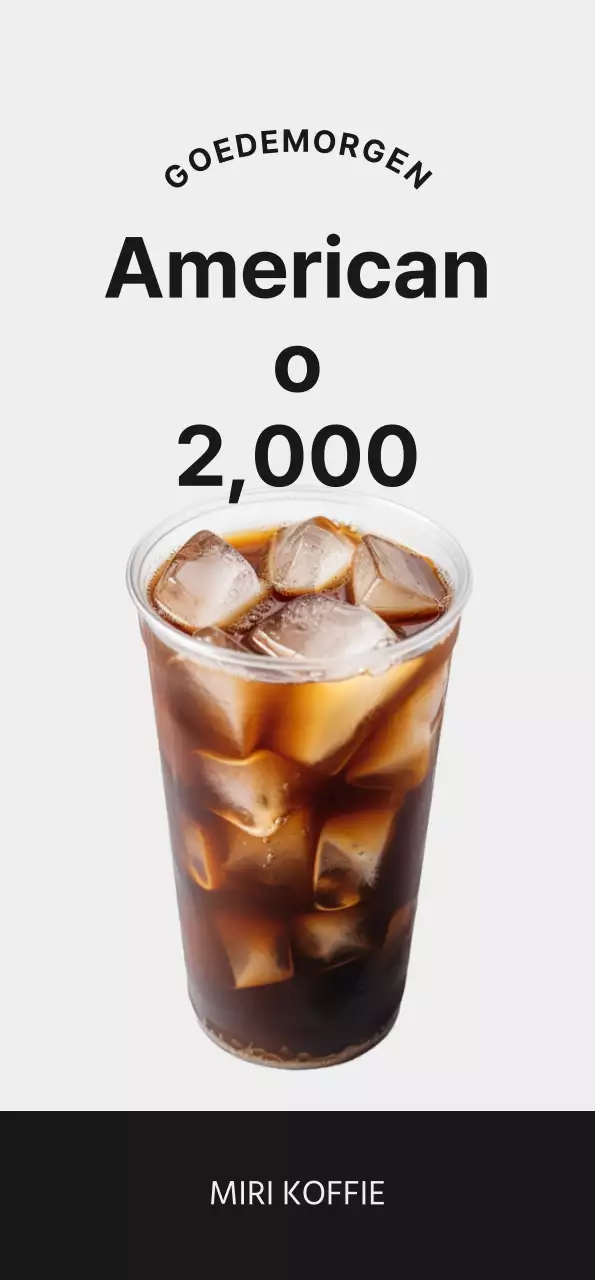 Promoot je café met koffieafbeeldingen en een zwart lettertype voor een strakke uitstraling