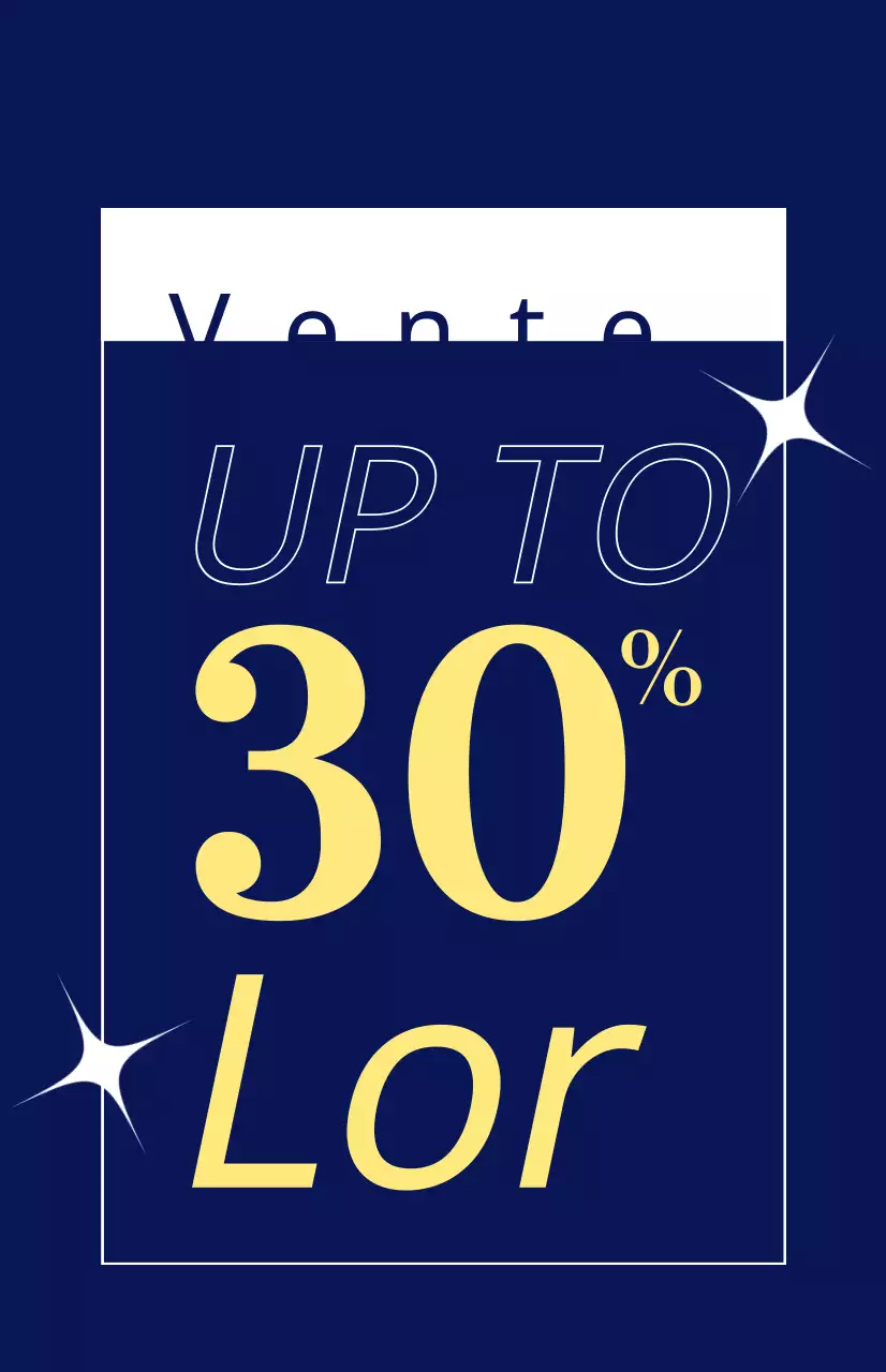 Drapeau de fenêtre pour les soldes d'été avec police de caractères jaune sur fond bleu marine