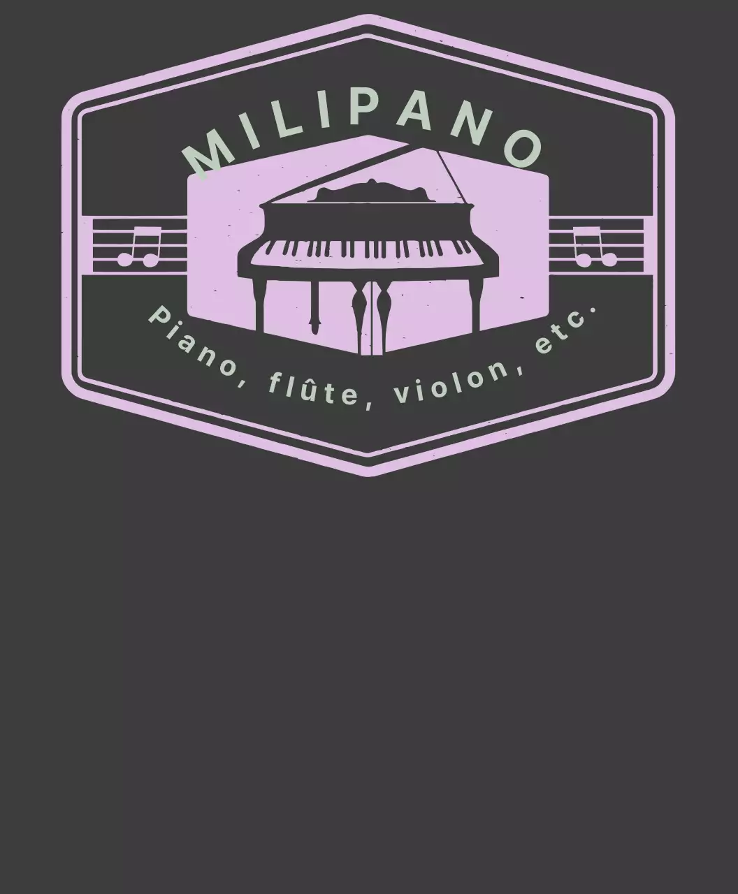 T-shirt pour les groupes de l'école de piano