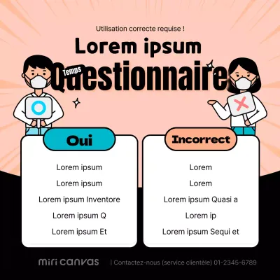 Orange quizzo contraste mise en page corona