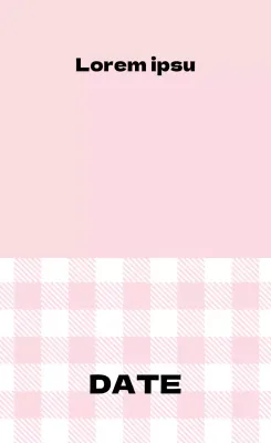 Étiquettes de cuisine à carreaux roses