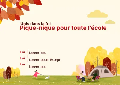 Pique-nique d'automne_Affiche de garage