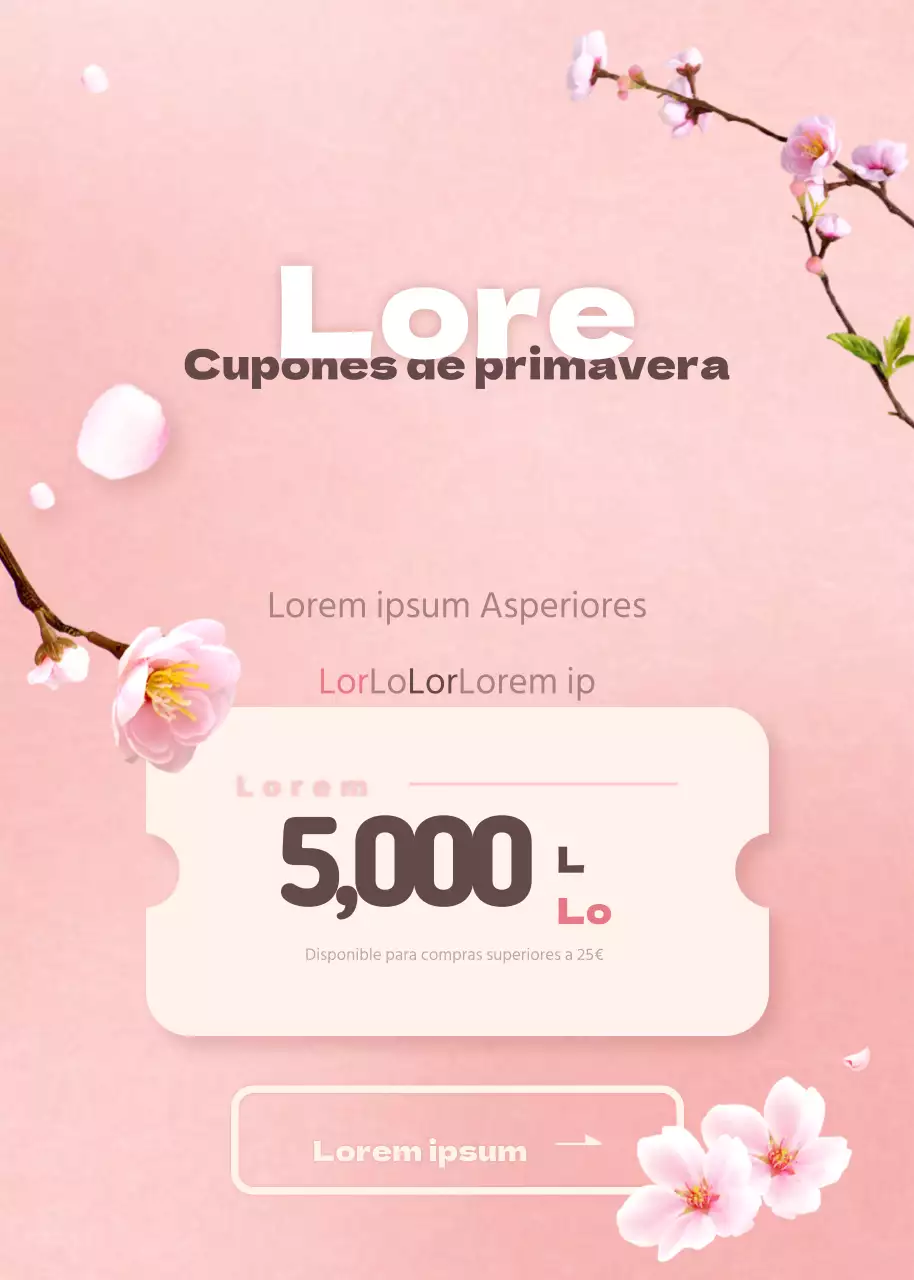 Cupones de primavera
