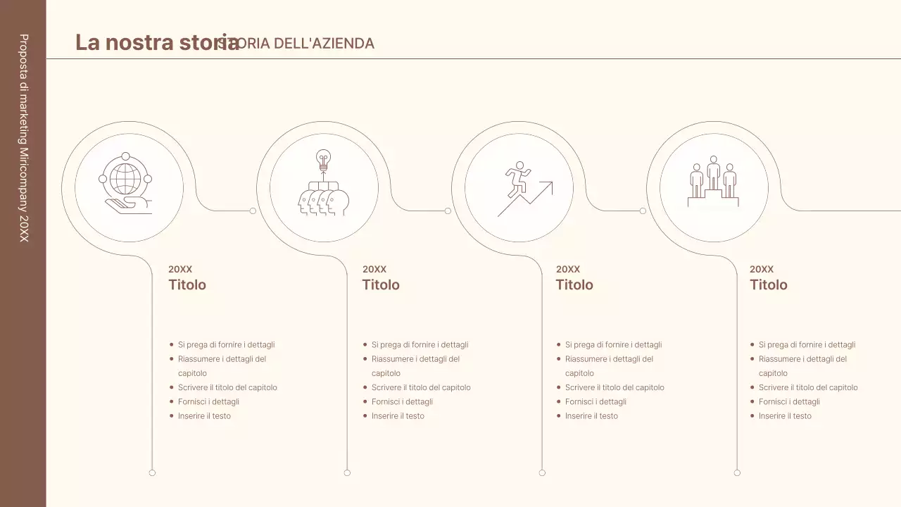 Un kit di concetti aziendali con linee minimaliste e semplici in marrone.