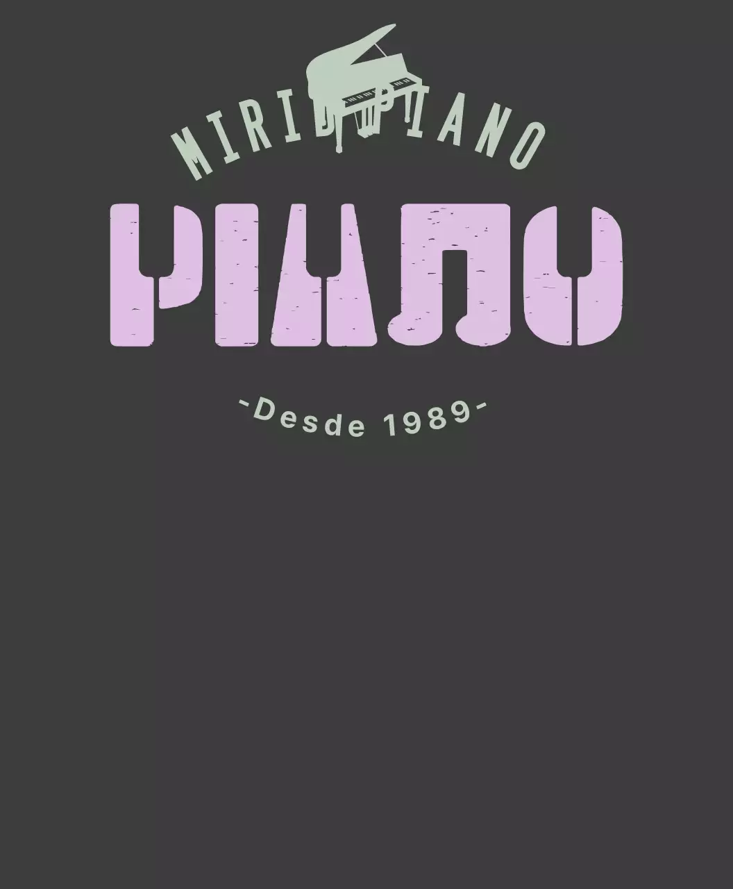 Camiseta de grupo de la escuela de piano