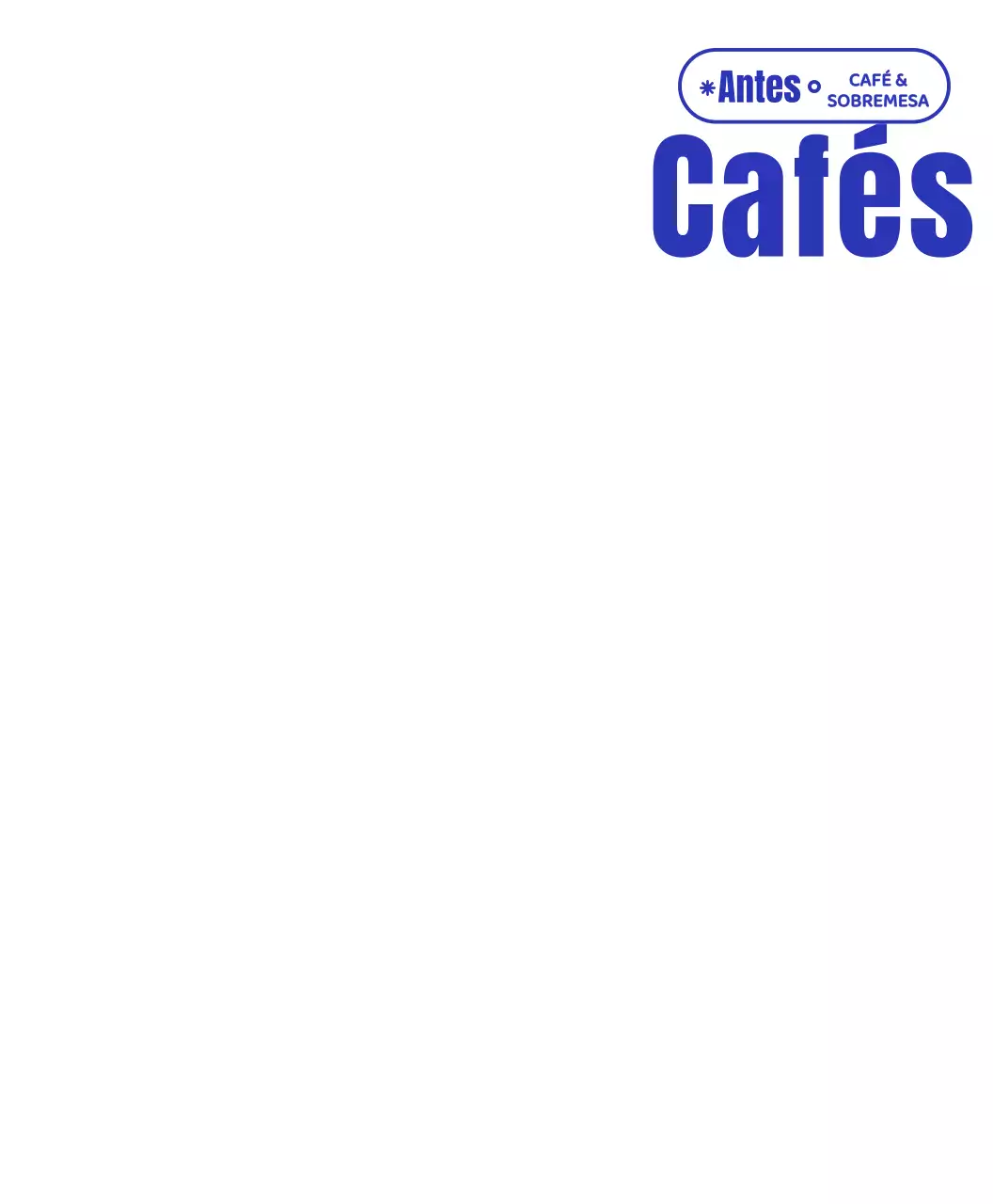 Chávena azul-marinho e branca com carácter de café estilo logótipo