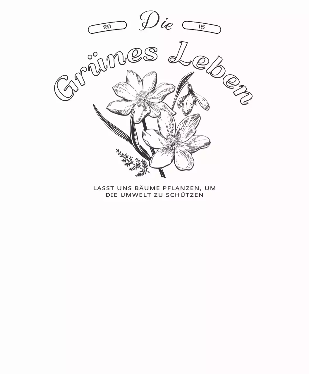 Persönliche Gegenstände mit einer sentimentalen botanischen Illustration im Layout-Stil