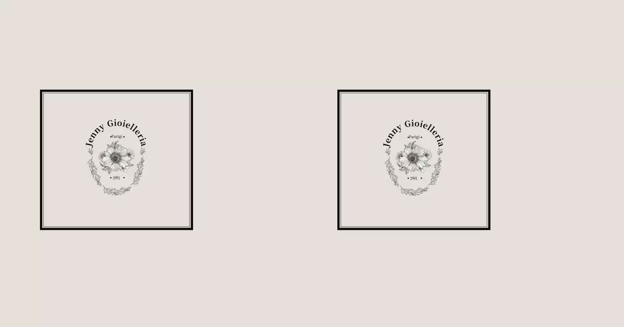 Illustrazione di fiori semplici beige