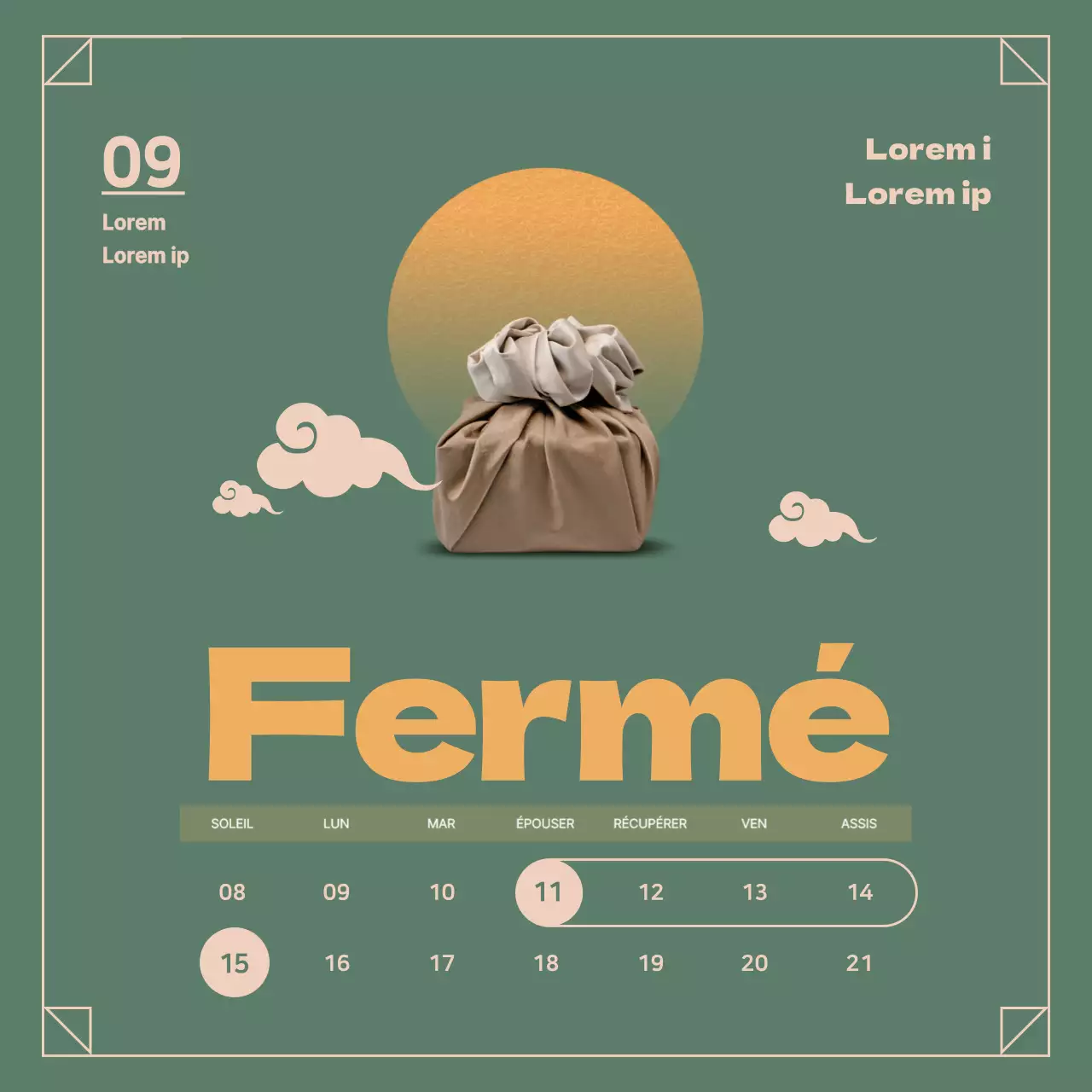 Fermetures pour cause de vacances