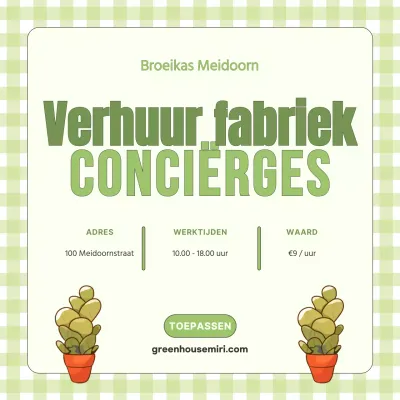 Limoengroen Fris en schattig wervingsfolder voor tuinpersoneel V1