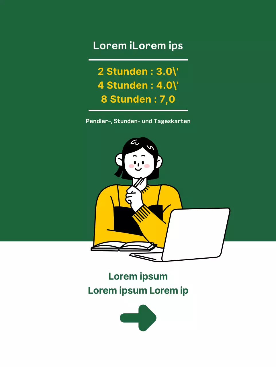 Bewerben Sie Ihr Studiencafé mit einem sauberen, grünen Hintergrund