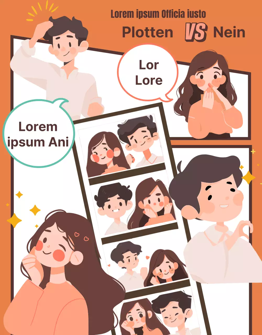 Psychologischer Gag-Test in Braun und Beige mit mintfarbenen Akzenten