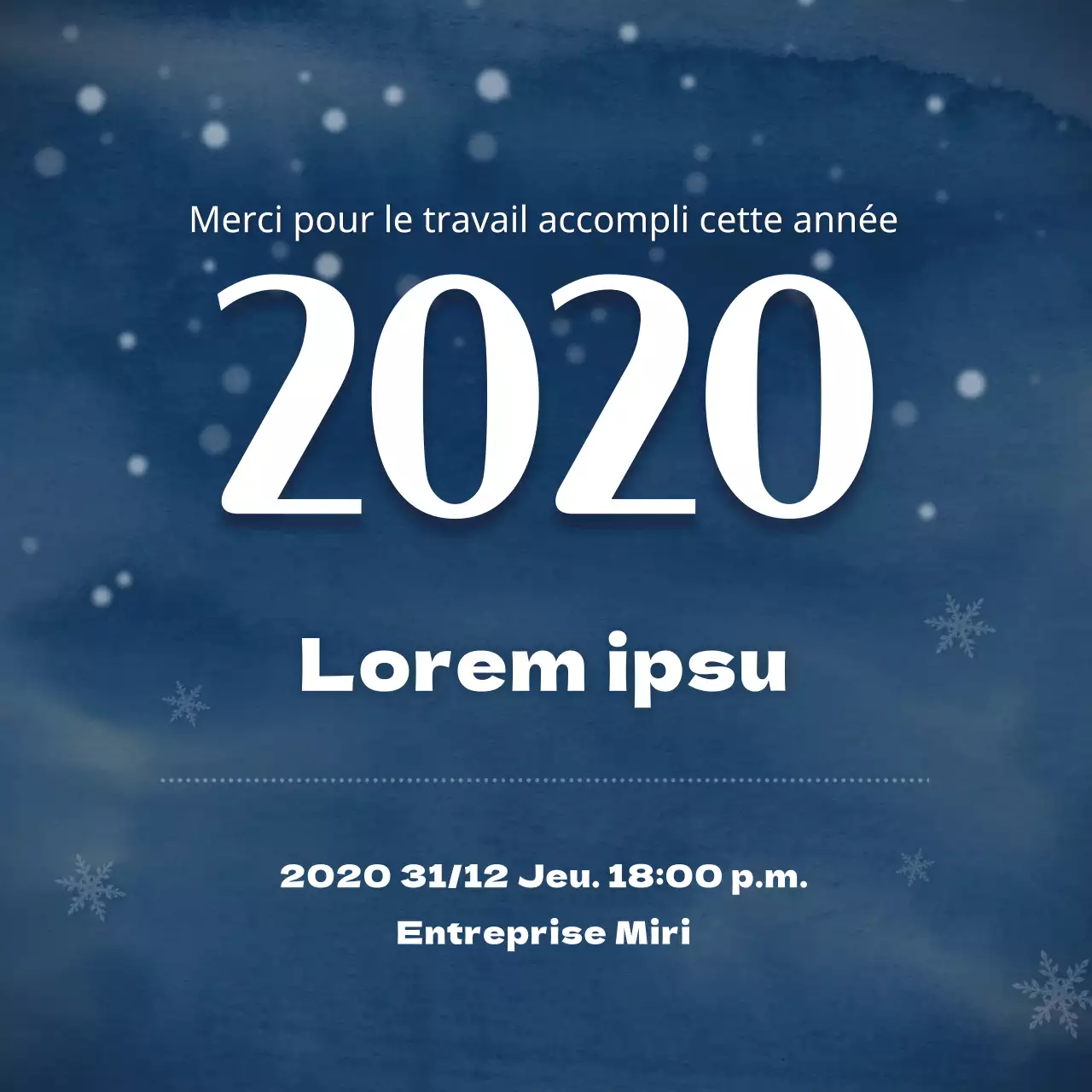 Flocon de neige bleu fermant le carré des médias sociaux