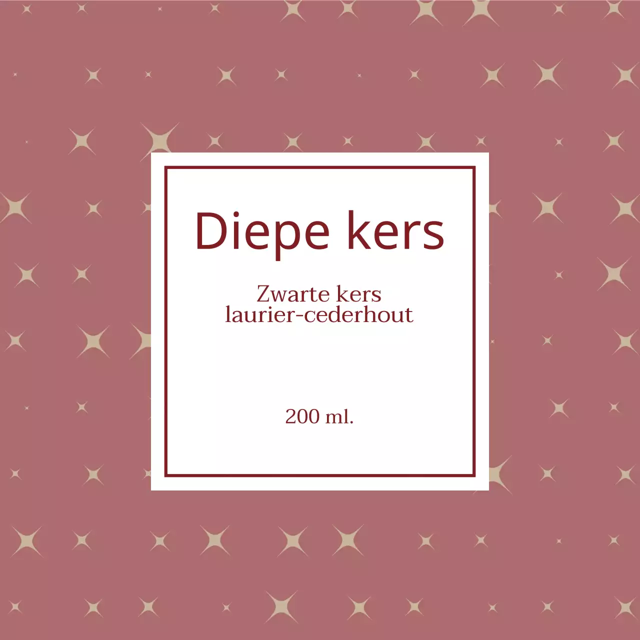 Rood glitterpatroon verstuiveretiket